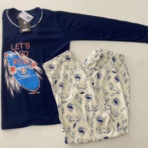 PIJAMA M/LONGA MASC. INF. 6 Á 10 ANOS